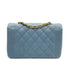 CHANEL VINTAGE DIANA MEDIUM CHAIN SHOULDER BAG BLUE CAVIAR SKIN 90229354 - PURPOSE