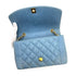 CHANEL VINTAGE DIANA MEDIUM CHAIN SHOULDER BAG BLUE CAVIAR SKIN 90229354 - PURPOSE