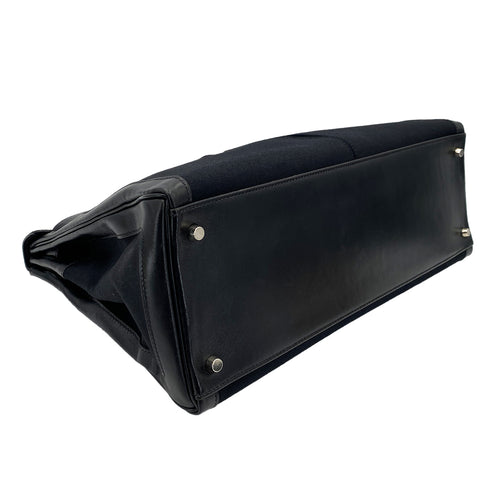 HERMES KELLY LAKIS 40 BLACK BOXCALF TOILE OFFICIER HAND SHOULDER BAG □H 90230404 - PURPOSE