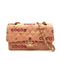 CHANEL VINTAGE CLASSIC FLAP MEDIUM CHAIN SHOULDER BAG PINK CANVAS 90232008 - PURPOSE