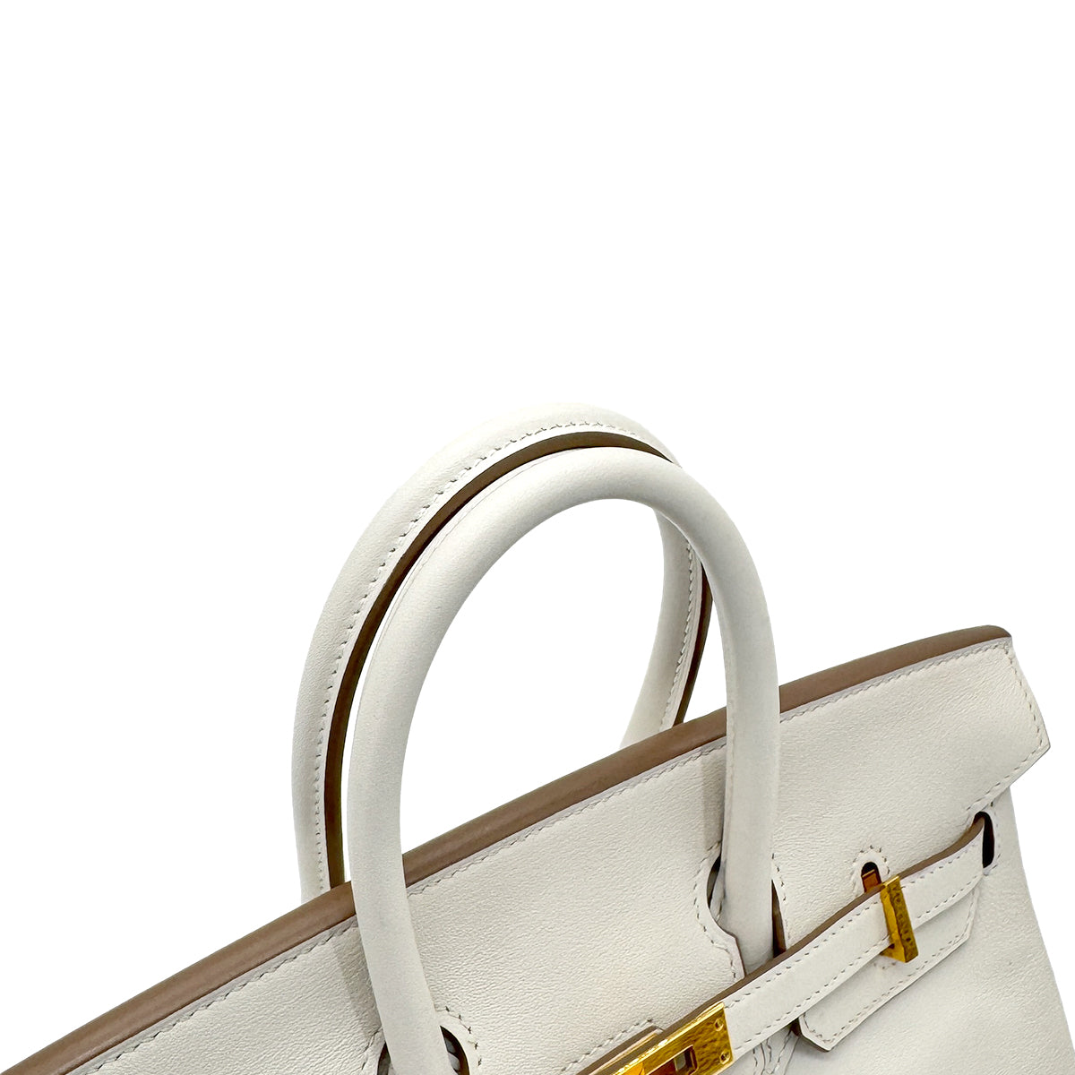 HERMES BIRKIN 25 GRIS PERLE SWIFT HAND BAG B GHW 90232425