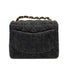 CHANEL VINTAGE MINI SQUARE 17 CHAIN SHOULDER BAG BLACK DENIM 90233432