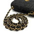 CHANEL VINTAGE MINI SQUARE 17 CHAIN SHOULDER BAG BLACK DENIM 90233432