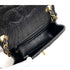 CHANEL VINTAGE MINI SQUARE 17 CHAIN SHOULDER BAG BLACK DENIM 90233432