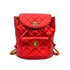 CHANEL VINTAGE DUMA CHAIN BACKPACK METALLIC RED LAMB SKIN 90233683 - PURPOSE