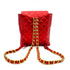 CHANEL VINTAGE DUMA CHAIN BACKPACK METALLIC RED LAMB SKIN 90233683 - PURPOSE