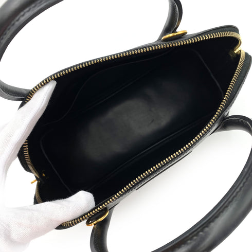 HERMES BOLIDE 31 BLACK BOXCALF HAND SHOULDER BAG □F 90234629 - PURPOSE