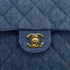 VINTAGE CHANEL MINI SQUARE 17 CHAIN SHOULDER BAG BLUE DENIM GOLD HARDWAR 90234630 - PURPOSE