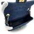 VINTAGE CHANEL MINI SQUARE 17 CHAIN SHOULDER BAG BLUE DENIM GOLD HARDWAR 90234630 - PURPOSE