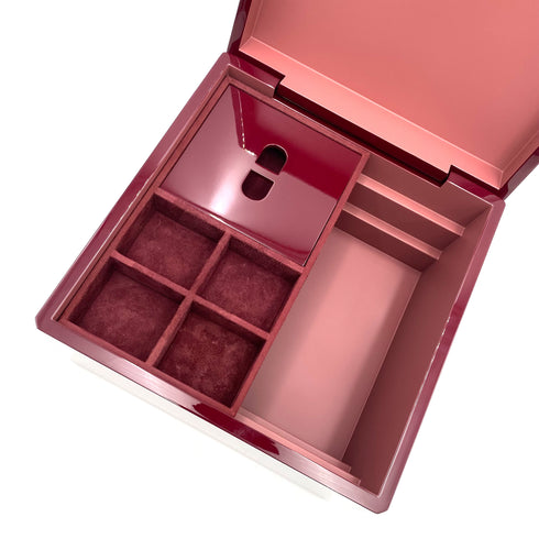 HERMES FACETED JEWELRY CASE BOX BORDEAUX 90234640 - PURPOSE