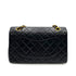 CHANEL VINTAGE CLASSIC FLAP MEDIUM CHAIN SHOULDER BAG BLACK LAMB SKIN 90234646 - PURPOSE