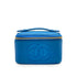 CHANEL VINTAGE MINI VANITY HAND BAG BLUE CAVIAR SKIN 90234752