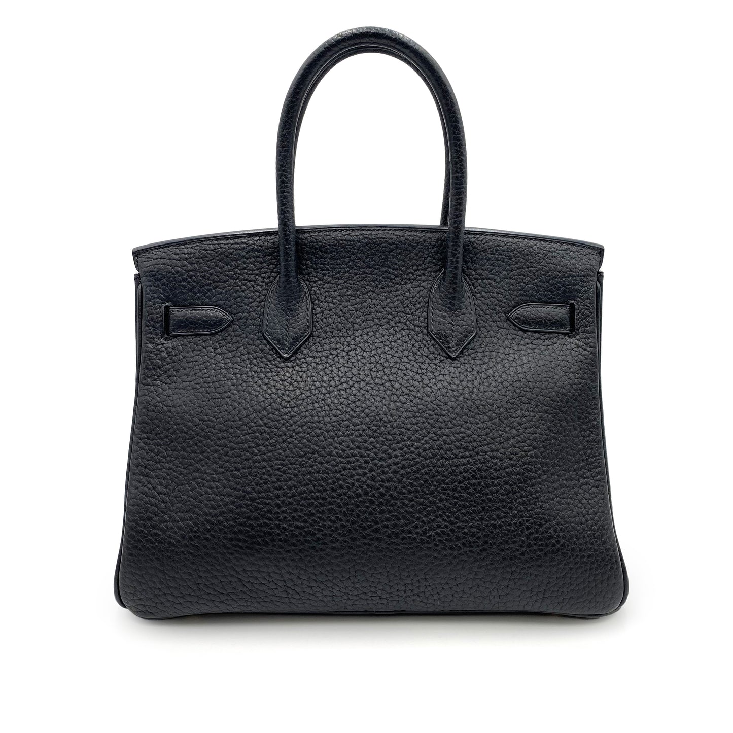 HERMES BIRKIN 30 BLACK FJORD HAND BAG □H GHW 90234755