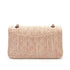 CHANEL VINTAGE CLASSIC FLAP MEDIUM CHAIN SHOULDER BAG PINK TWEED SHW 90235456 - PURPOSE