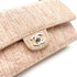 CHANEL VINTAGE CLASSIC FLAP MEDIUM CHAIN SHOULDER BAG PINK TWEED SHW 90235456 - PURPOSE