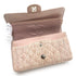 CHANEL VINTAGE CLASSIC FLAP MEDIUM CHAIN SHOULDER BAG PINK TWEED SHW 90235456 - PURPOSE