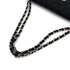 CHANEL VINTAGE CHAIN SHOULDER BAG BLACK SATIN 90235472 - PURPOSE