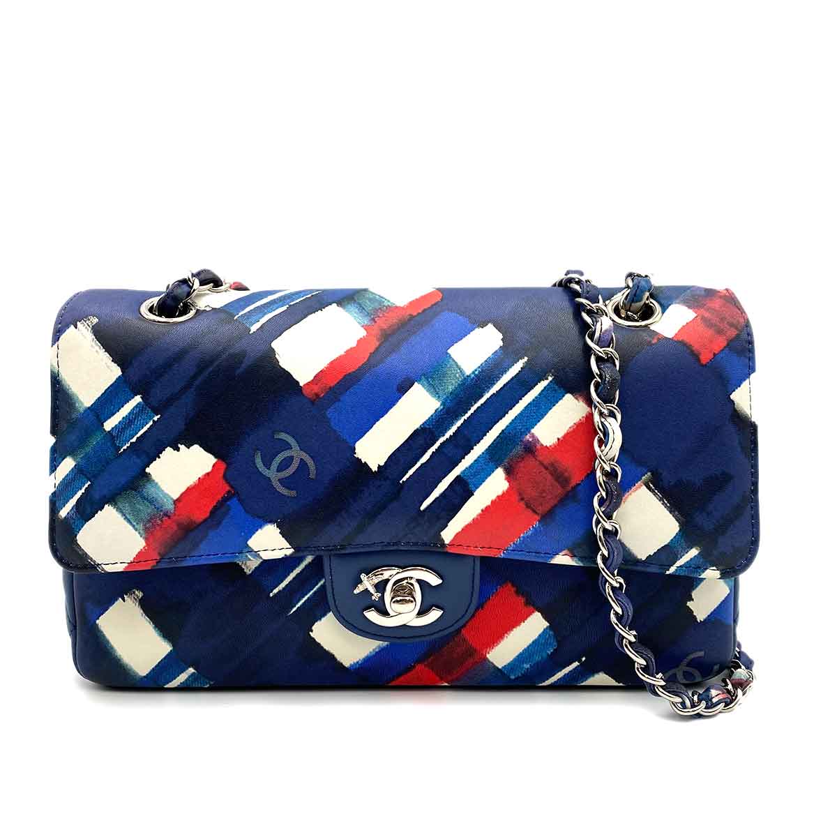 CHANEL CLASSIC FLAP MEDIUM AIRLINE SHOULDER BAG LAMB SKIN 90235473