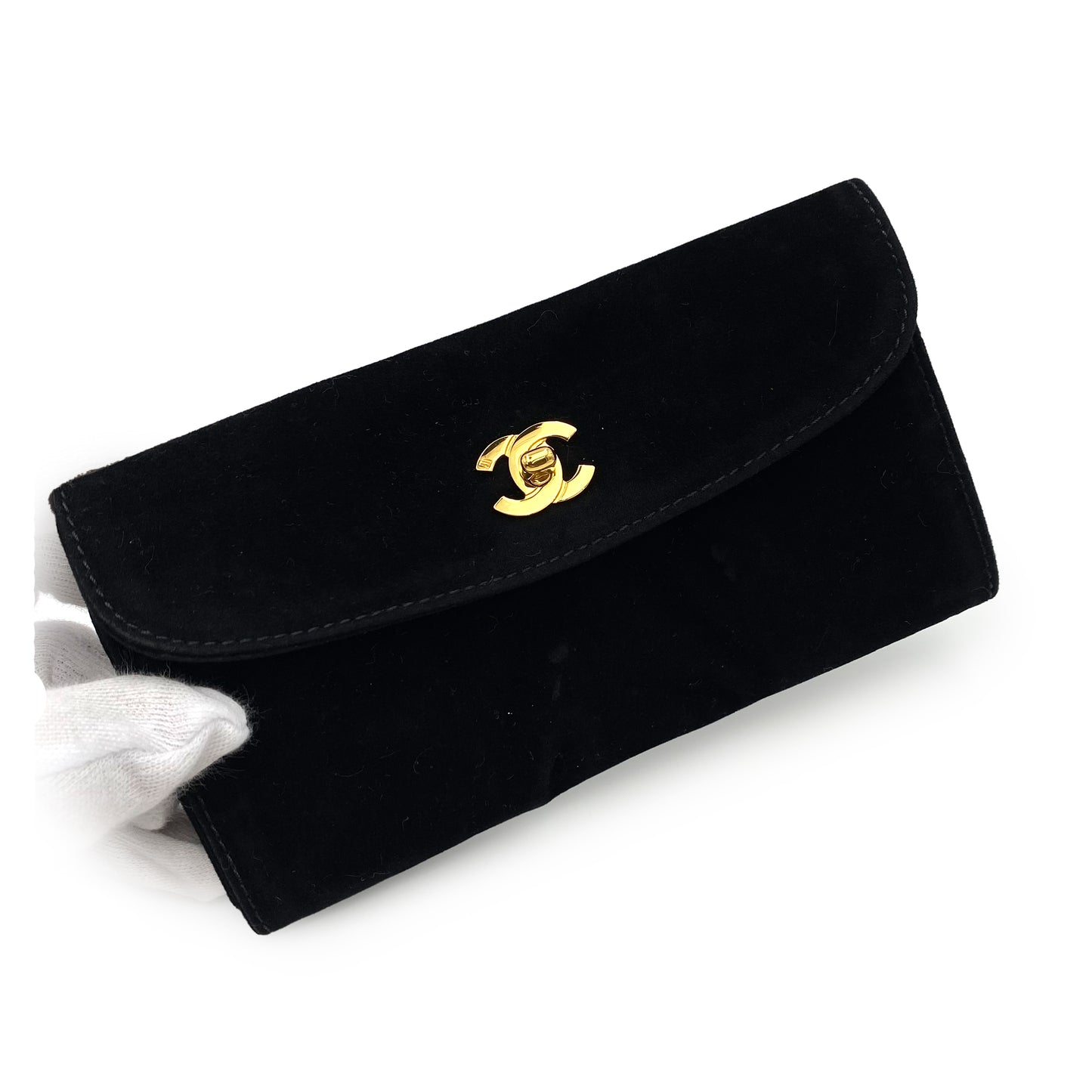 CHANEL VINTAGE 2WAY VANITY HAND SHOULDER BAG BLACK CAVIAR SKIN 90236243
