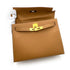 HERMES KELLY 28 SELLIER NATURAL COUCHEVEL HAND SHOULDER BAG □B 90236739 - PURPOSE