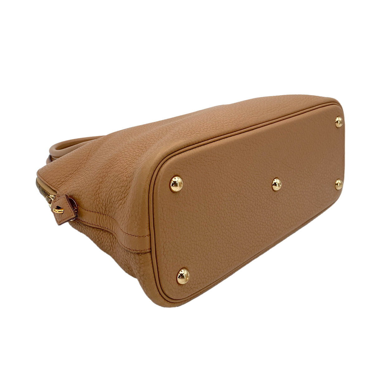 HERMES BOLIDE 31 TABAC CAMEL TAURILLON CLEMENCE HAND SHOULDER BAG ▢L 90247094