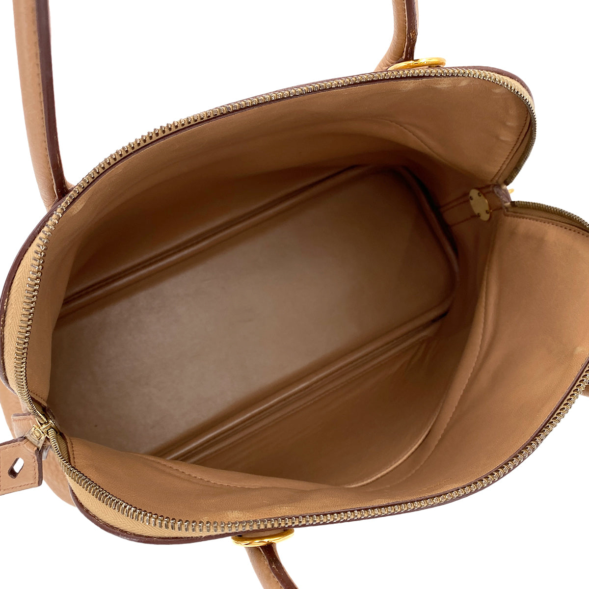 HERMES BOLIDE 31 TABAC CAMEL TAURILLON CLEMENCE HAND SHOULDER BAG ▢L 90247094