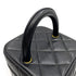 CHANEL VINTAGE VANITY HAND BAG BLACK LAMB SKIN 90237314