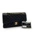 CHANEL CLASSIC FLAP MEDIUM CHAIN SHOULDER BAG BLACK CAVIAR SKIN 90237324 - PURPOSE