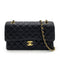 CHANEL CLASSIC FLAP MEDIUM CHAIN SHOULDER BAG BLACK CAVIAR SKIN 90237324 - PURPOSE