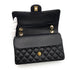 CHANEL CLASSIC FLAP MEDIUM CHAIN SHOULDER BAG BLACK CAVIAR SKIN 90237324 - PURPOSE