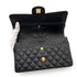 CHANEL CLASSIC FLAP MEDIUM CHAIN SHOULDER BAG BLACK CAVIAR SKIN 90237324 - PURPOSE