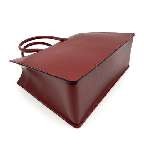 HERMES WHITE BUS PM ROUGE H BOXCALF HAND BAG □F 90237366 - PURPOSE