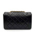 CHANEL VINTAGE DIANA SMALL CHAIN SHOULDER BAG BLACK LAMB SKIN 90238030 - PURPOSE