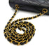 CHANEL VINTAGE DIANA SMALL CHAIN SHOULDER BAG BLACK LAMB SKIN 90238030 - PURPOSE