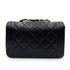 CHANEL VINTAGE DIANA SMALL CHAIN SHOULDER BAG BLACK LAMB SKIN 90238522 - PURPOSE