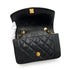 CHANEL VINTAGE DIANA SMALL CHAIN SHOULDER BAG BLACK LAMB SKIN 90238522 - PURPOSE