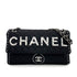 CHANEL VINTAGE CHAIN SHOULDER BAG BLACK SATIN 90239118