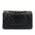 CHANEL VINTAGE CLASSIC FLAP MEDIUM CHAIN SHOULDER BAG BLACK LAMB SKIN 90239411 - PURPOSE