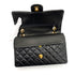 CHANEL VINTAGE CLASSIC FLAP MEDIUM CHAIN SHOULDER BAG BLACK LAMB SKIN 90239411 - PURPOSE
