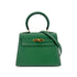 HERMES MINI KELLY 20 SELLIER GREEN COUCHEVEL SHOULDER BAG 〇Y GHW 90239776