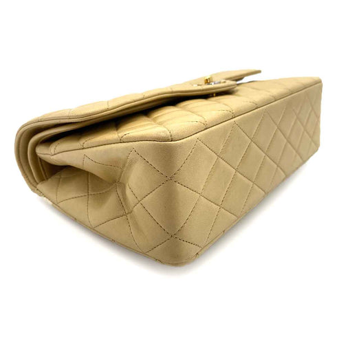 CHANEL VINTAGE PARIS ONLY MATELASSE CHAIN SHOULDER BAG BEIGE LAMB SKIN 90240427 - PURPOSE
