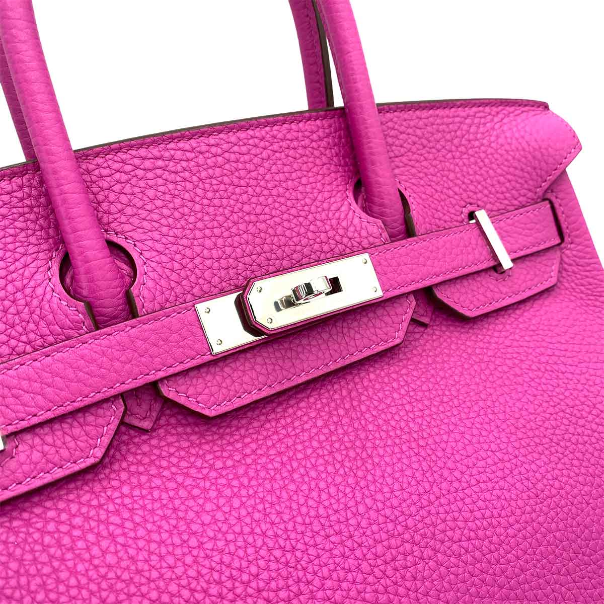 HERMES BIRKIN 30 MAGNOLIA TAURILLON CLEMENCE HAND BAG C SHW 90240946