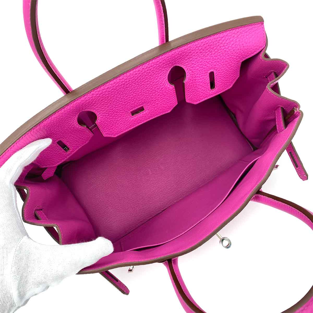 HERMES BIRKIN 30 MAGNOLIA TAURILLON CLEMENCE HAND BAG C SHW 90240946