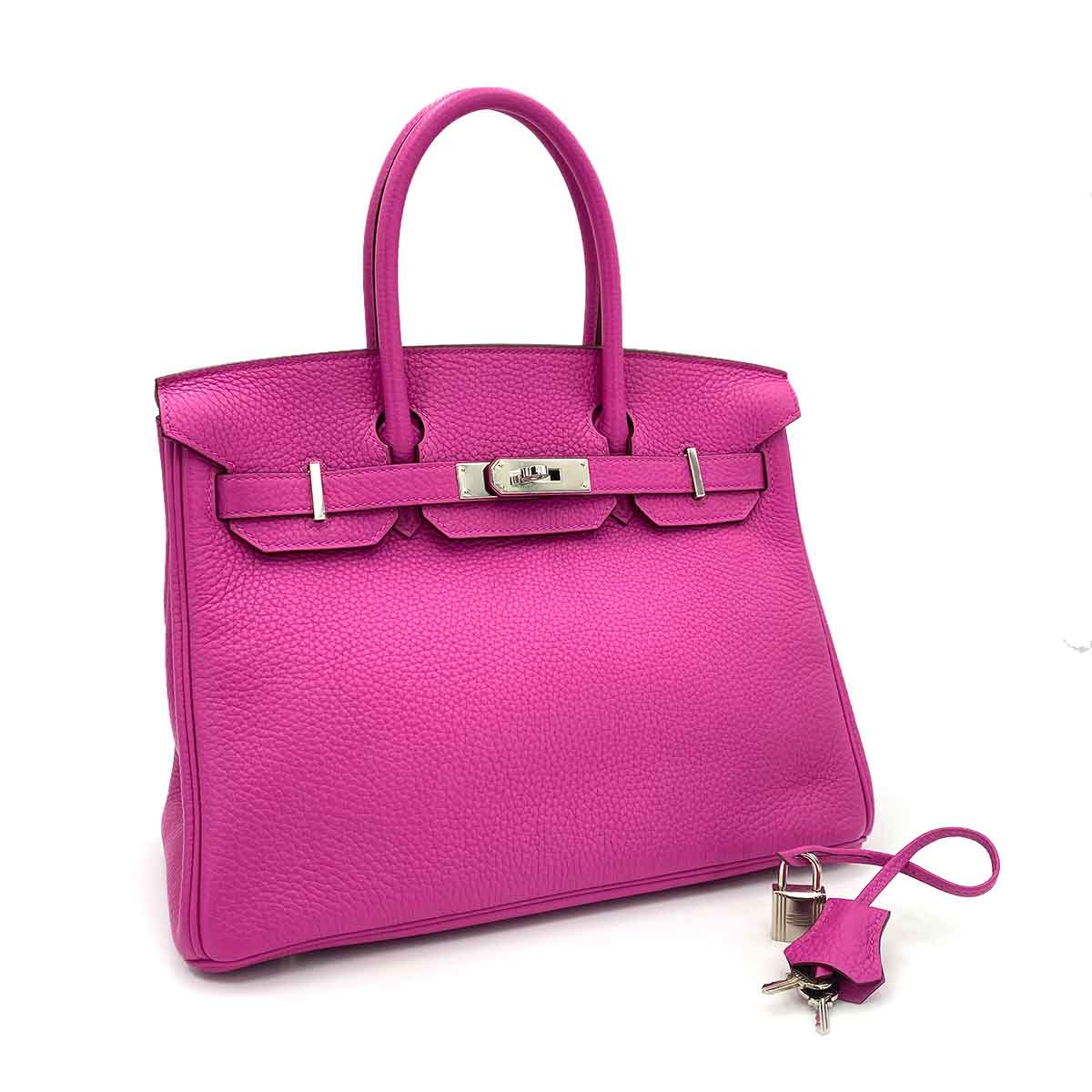 HERMES BIRKIN 30 MAGNOLIA TAURILLON CLEMENCE HAND BAG C SHW 90240946