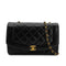 CHANEL VINTAGE DIANA MEDIUM CHAIN SHOULDER BAG BLACK LAMB SKIN 90240947 - PURPOSE