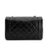 CHANEL VINTAGE DIANA MEDIUM CHAIN SHOULDER BAG BLACK LAMB SKIN 90240947 - PURPOSE