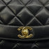 CHANEL VINTAGE DIANA MEDIUM CHAIN SHOULDER BAG BLACK LAMB SKIN 90240947 - PURPOSE