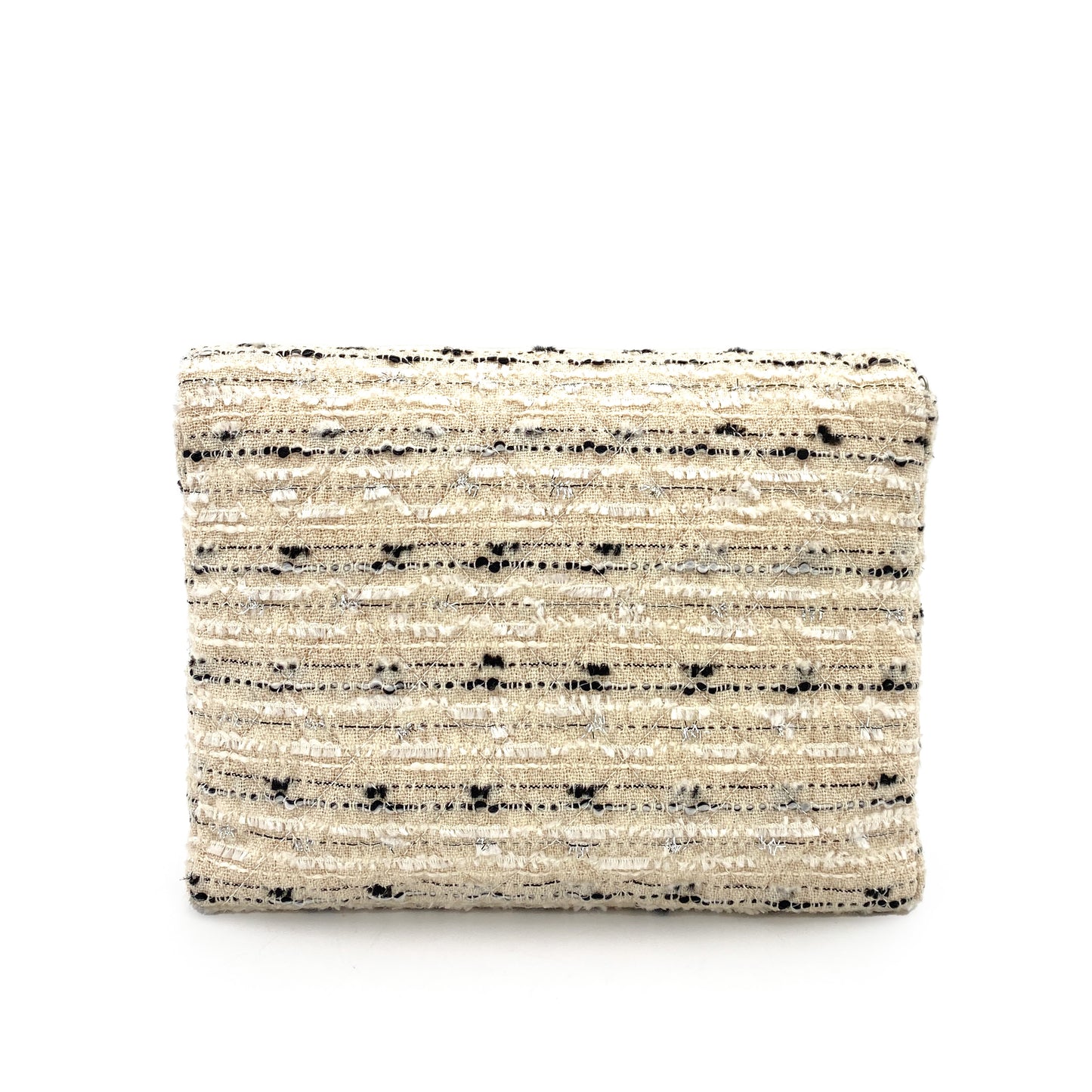 CHANEL VINTAGE CHAIN SHOULDER BAG MULTICOLOR TWEED 90240950