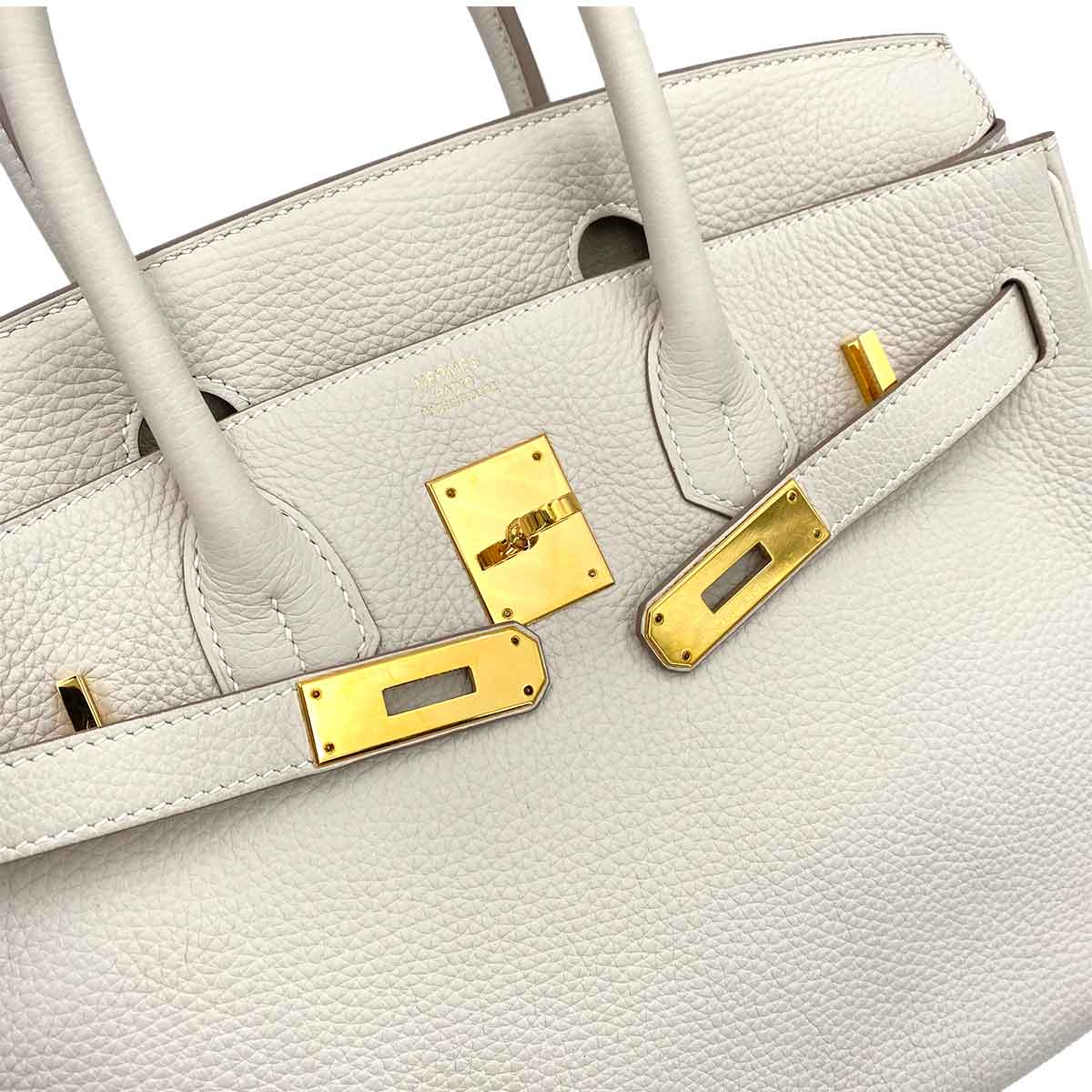HERMES BIRKIN 30 CRAIE TOGO HAND BAG A 90240952