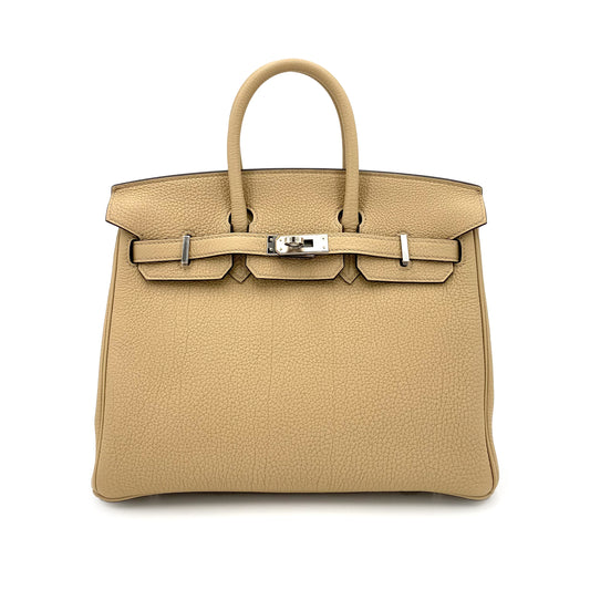 HERMES BIRKIN VERSO 25 TRENCH BOUGAINVILLIER TOGO HAND BAG U SHW 90240965